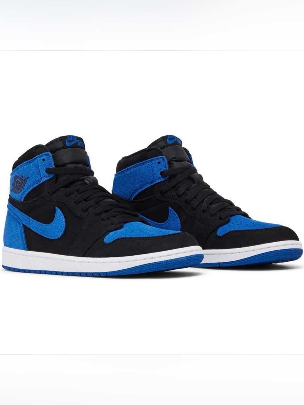 Nike Air Jordan Retro 1 High Suede Black & Blue